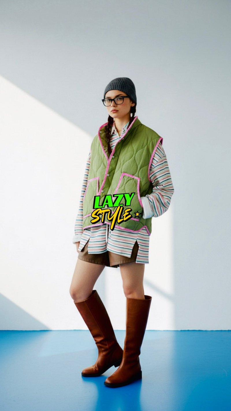 薄身夹棉背后外套 - 女装休闲/机能外套 - 其他材质 