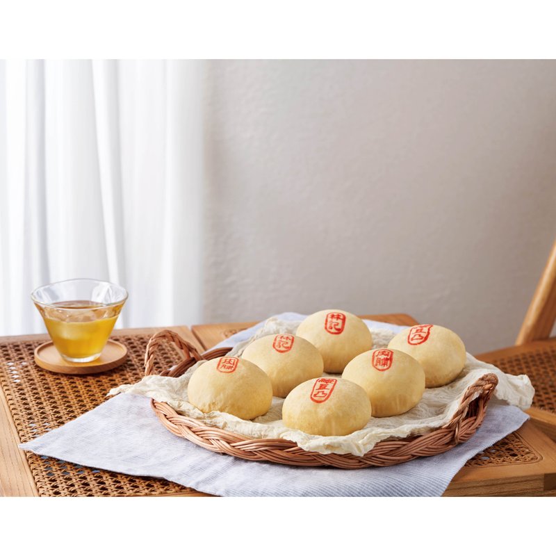 Linhomelybakery林记糕饼铺  8入绿豆椪礼盒(肉脯/豆沙/各半) - 蛋糕/甜点 - 其他材质 黄色
