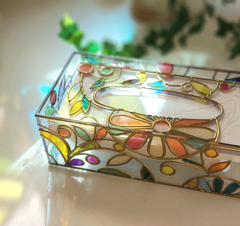 订购春宴金色面纸盒 - 纸巾盒 - 压克力 多色