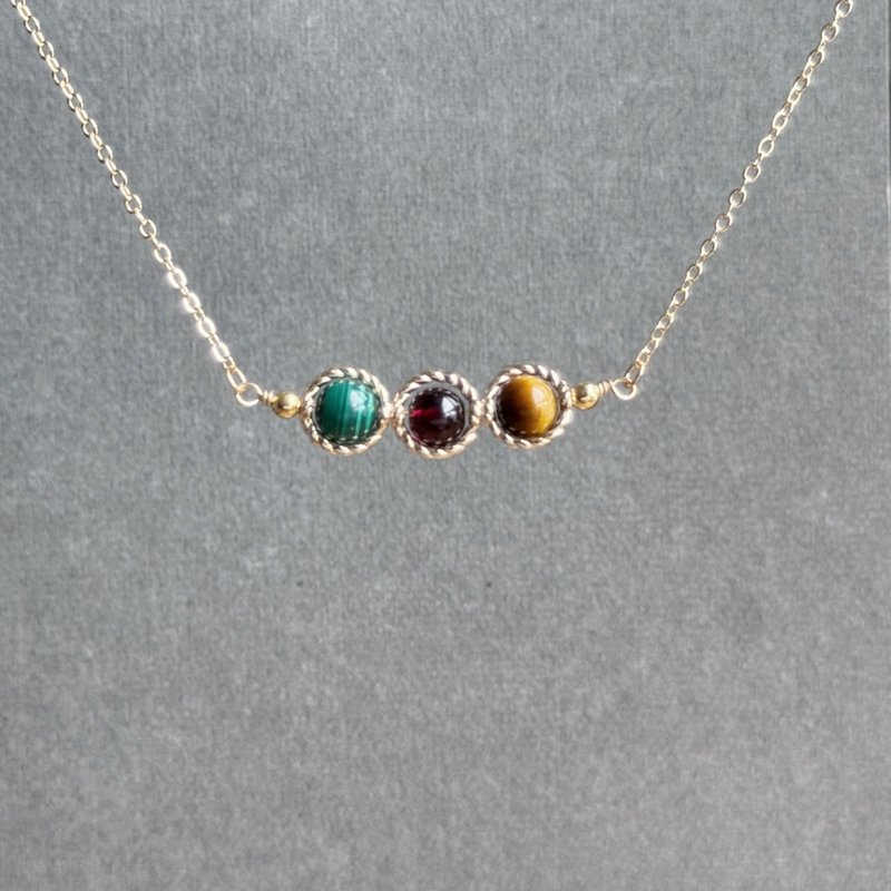 星语石语 | 摩羯座水晶项链 | 定制化生日礼物 | 12星座水晶颈链 - 项链 - 水晶 绿色