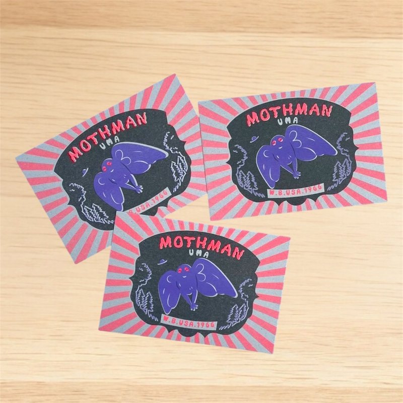 天蛾人 MOTHMAN  明信片 - 卡片/明信片 - 纸 