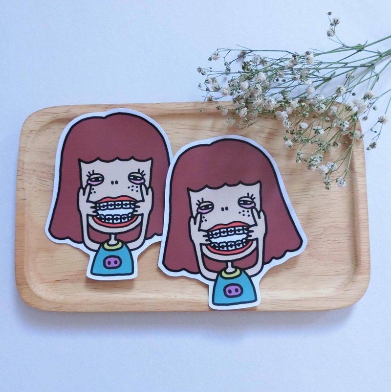 做个小鬼脸 / 特大贴纸 - 贴纸 - 纸 多色