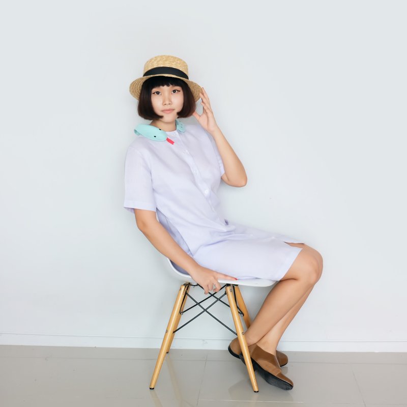 Lady Snake Shirt Dress - 洋装/连衣裙 - 绣线 多色