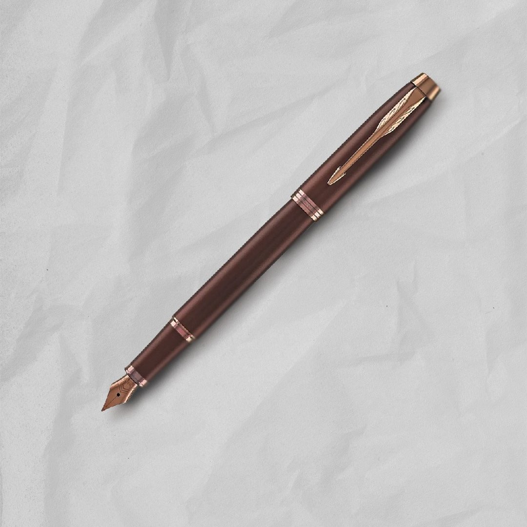 PARKER 派克 新IM金属系列 酒棕红 钢笔  免费刻字 (原厂正货) - 钢笔 - 其他材质 红色