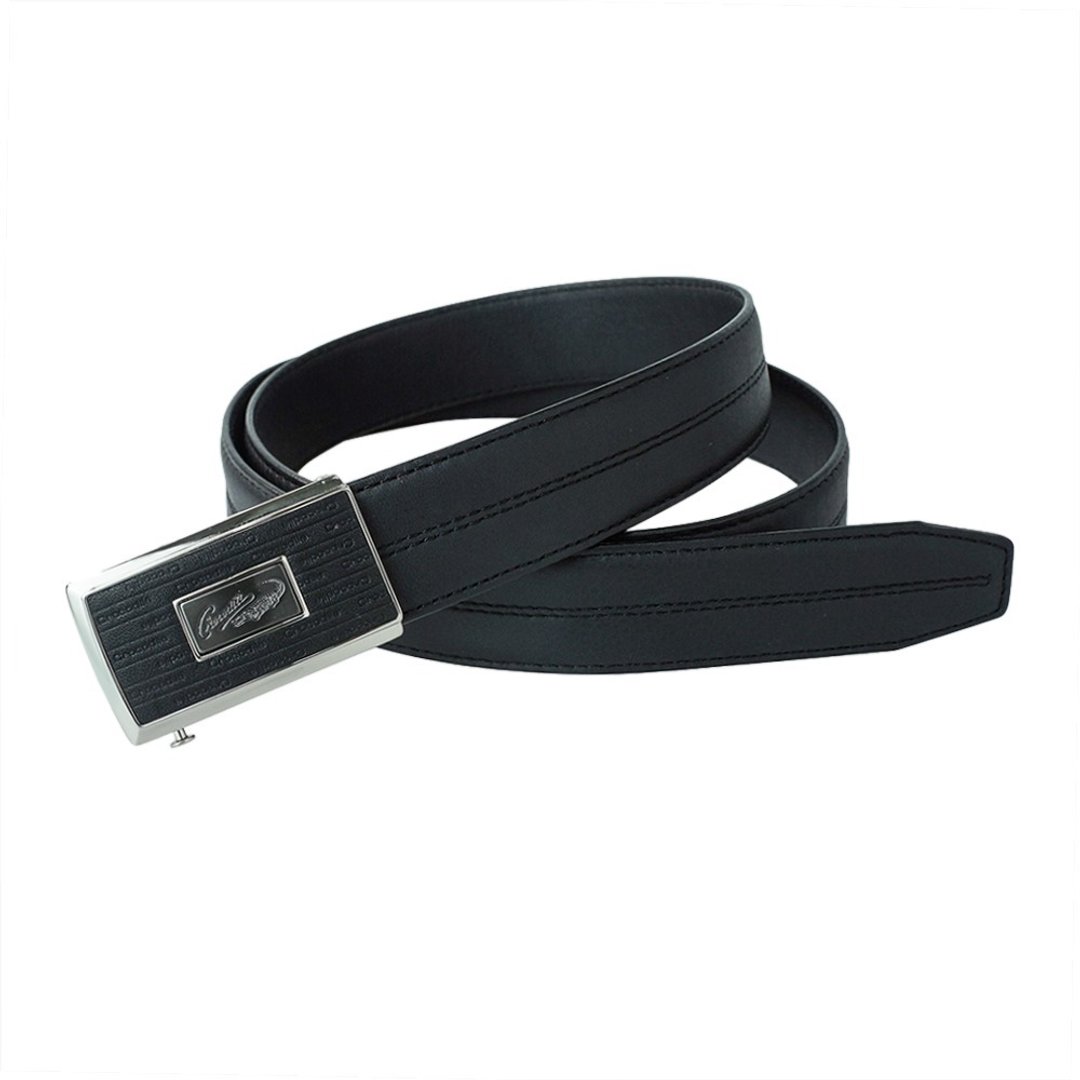 【真皮皮带/24H出货】绅士皮带 自动穿扣 32MM 0101-42018-黑色 - 皮带/腰带 - 真皮 