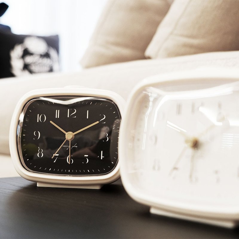 【Carry Plus】留白时光静音闹钟(两色可选) - 时钟/闹钟 - 塑料 白色