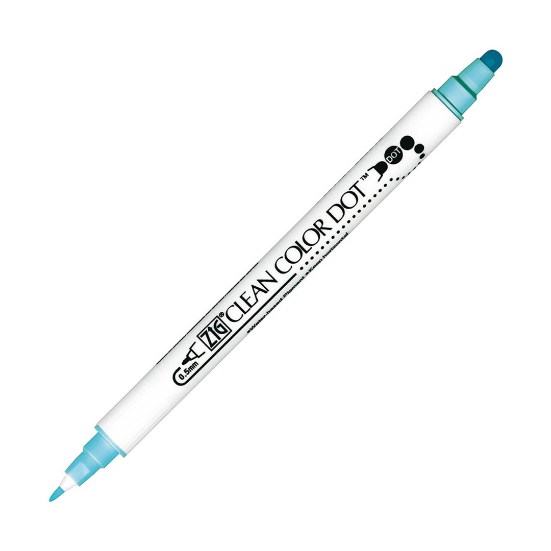 【Kuretake 日本吴竹】ZIG Clean Color Dot 点点笔 鲁冰花 - 其他书写用品 - 塑料 蓝色