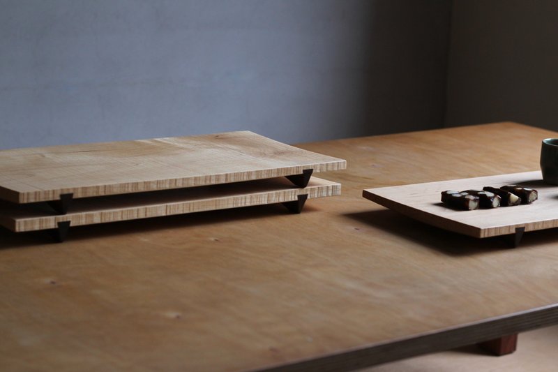 鸠尾穿带托盘 摆盘 茶盘 - 托盘/砧板 - 木头 