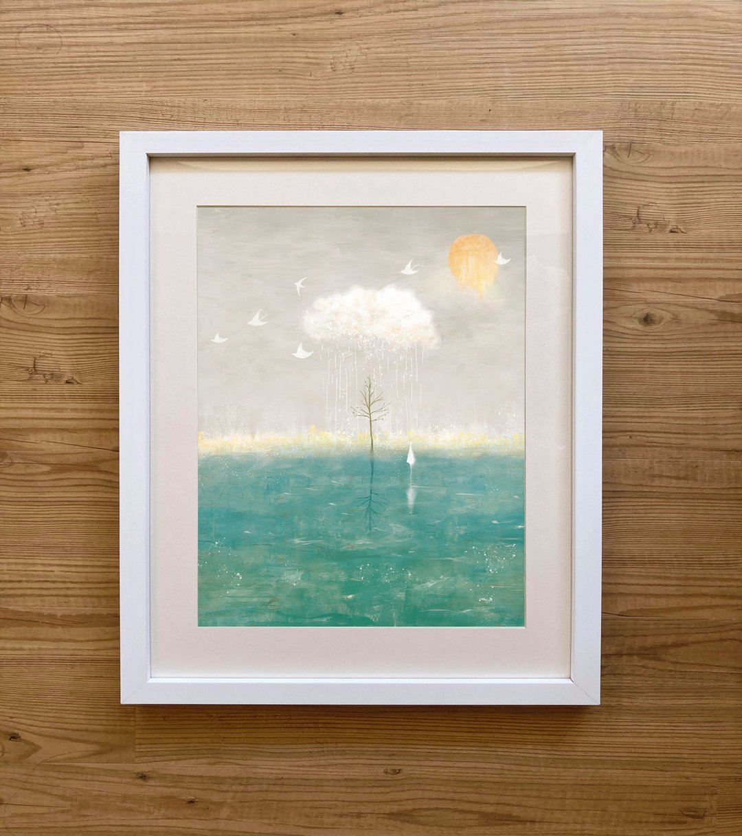 艺术微喷复制画 - 云与海 \ 含框 - 海报/装饰画/版画 - 纸 