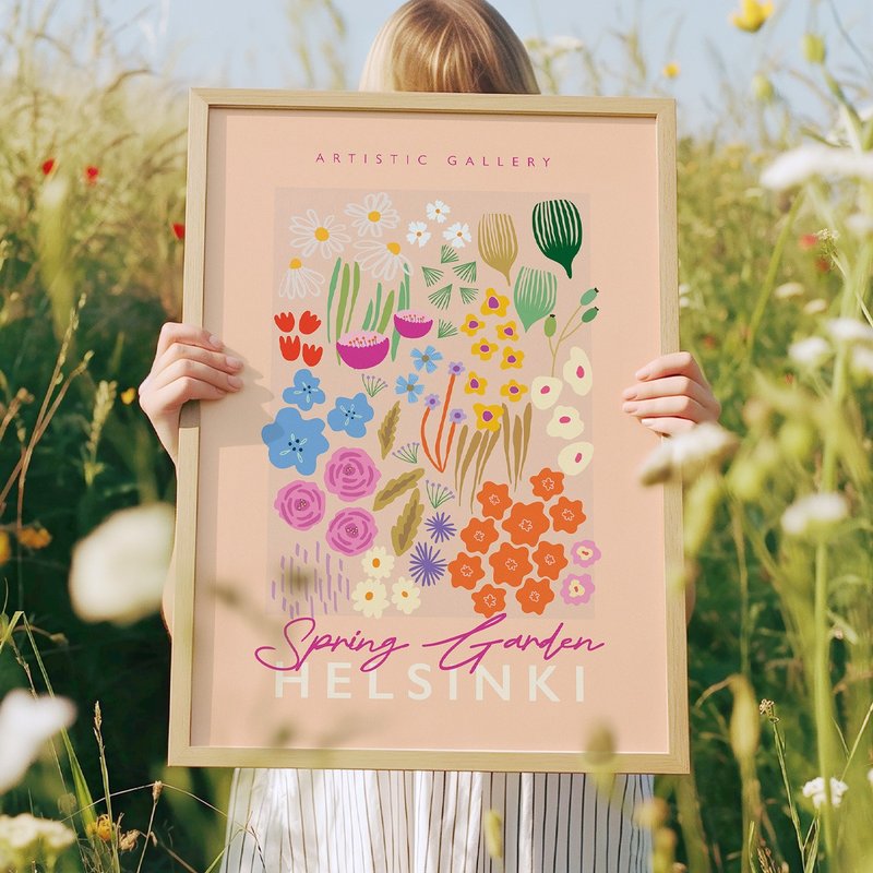Spring Garden - 春日花园海报 挂画 居家布置 - 电子手绘真人画像/绘画/插画 - 其他材质 
