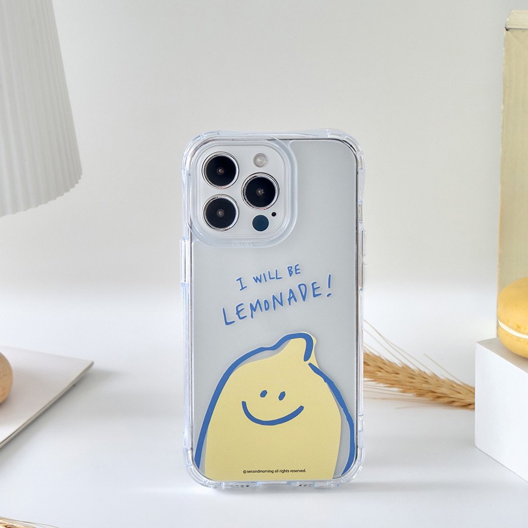 Second Morning大脸柠檬抗黄防摔MagSafe iPhone手机壳 - 手机壳/手机套 - 塑料 透明