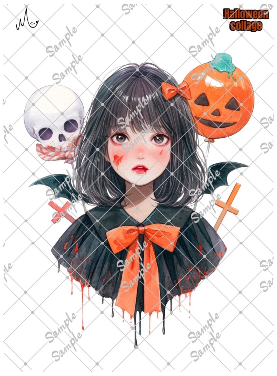 原创贴纸 万圣节系列 期间限定 10月10日 - 11月10日 - 贴纸 - 纸 