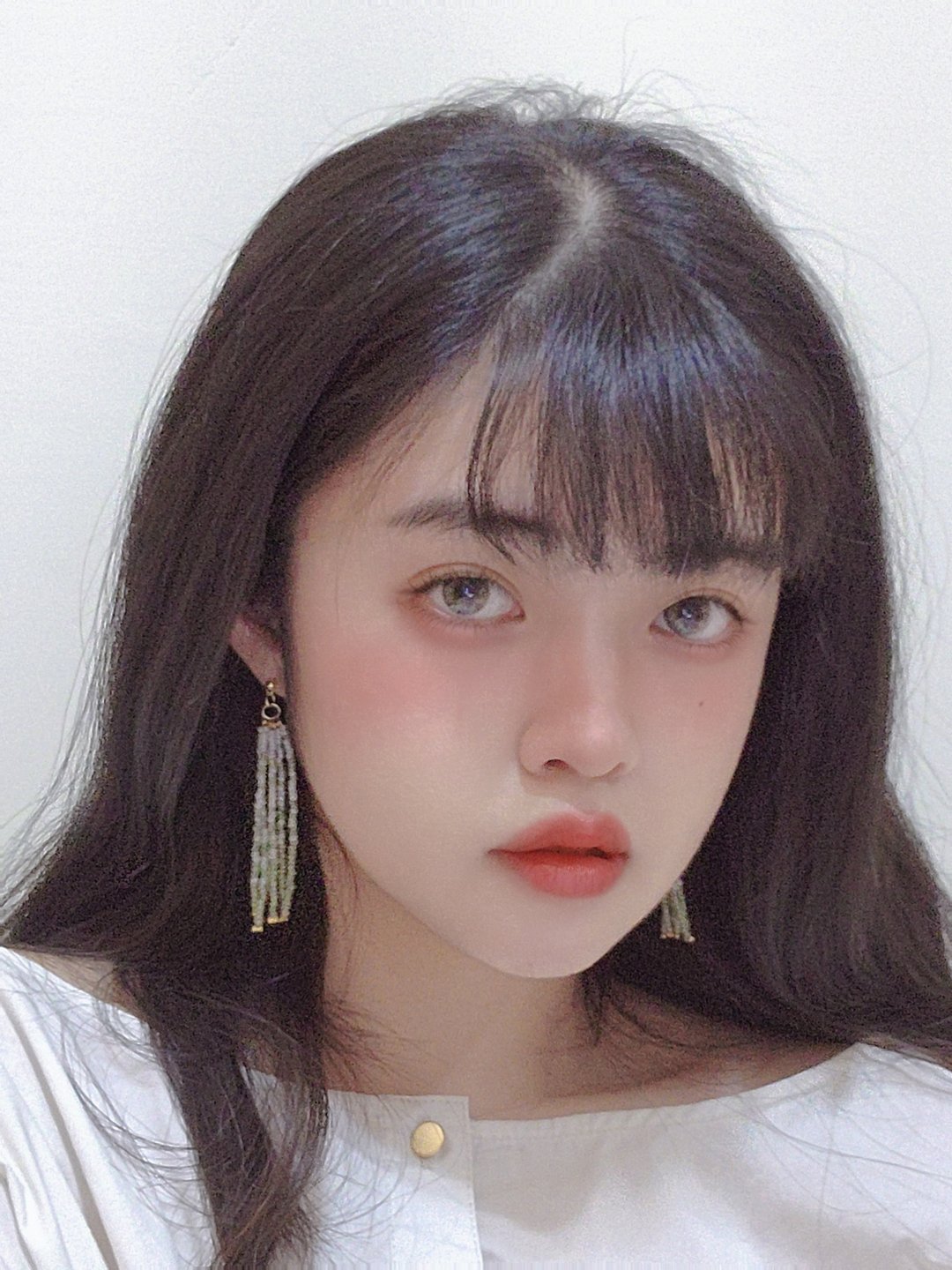 【双色耳坠】青提 / 可耳针或耳夹 - 耳环/耳夹 - 玻璃 绿色