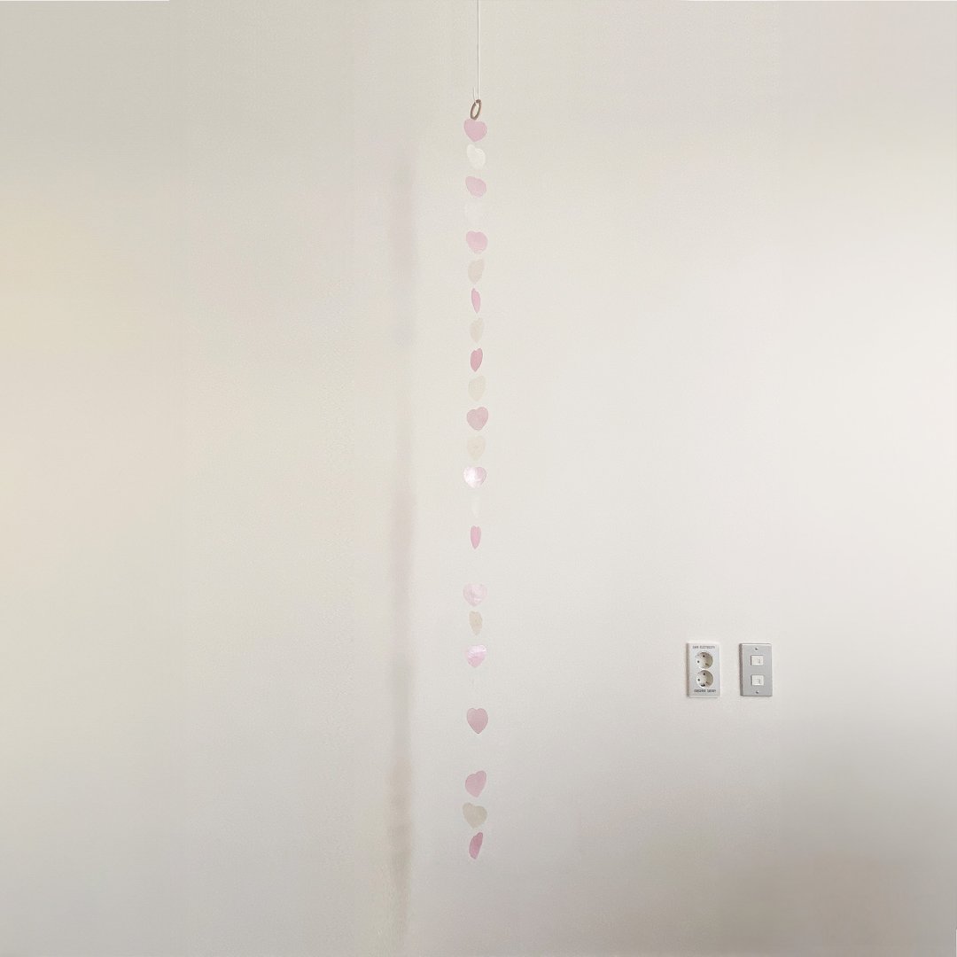 DIY套件|赫尔辛基黎明市场-粉红色、O.白心|贝壳风铃手机|#0-468 - 其他 - 贝壳 粉红色