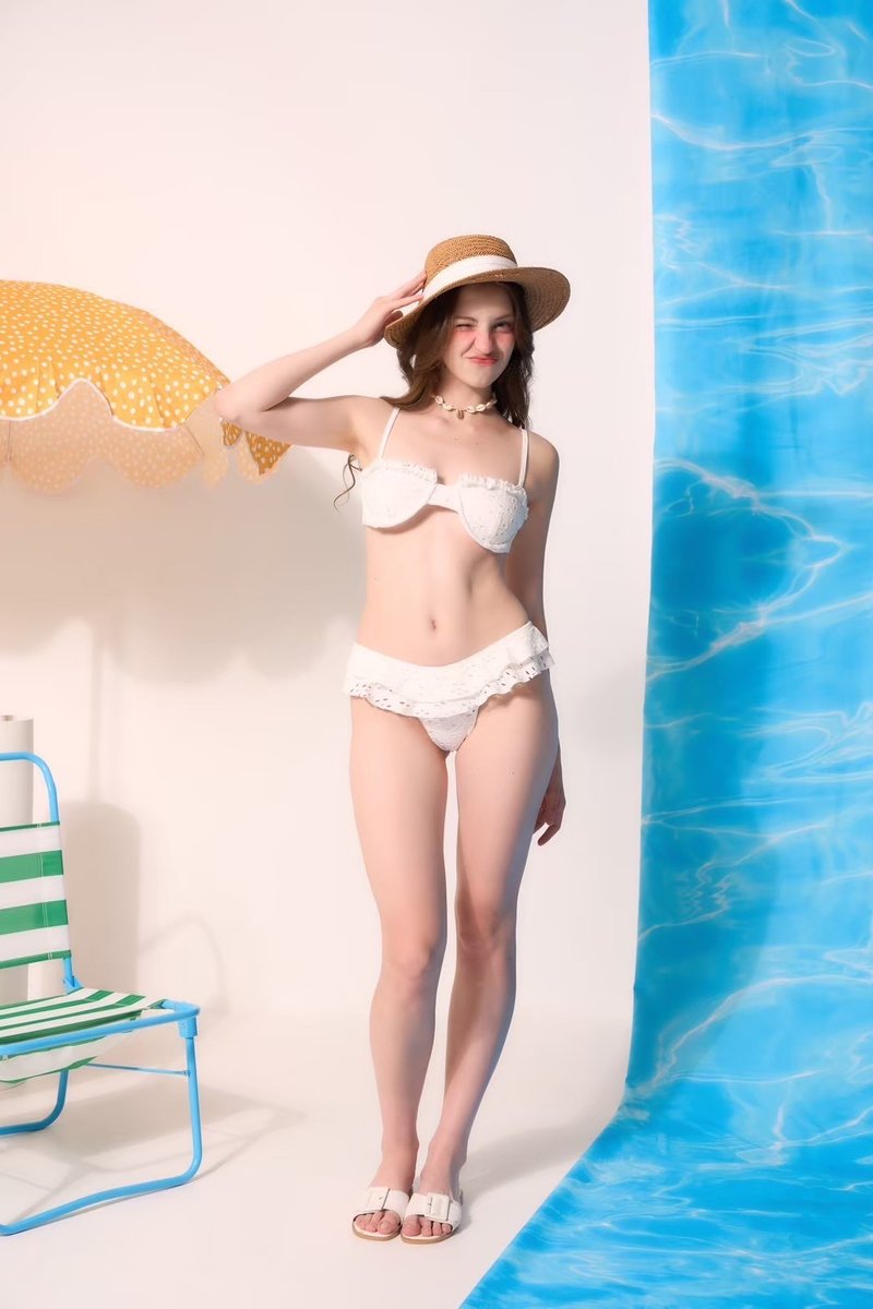 瘦爱莉莉 - 女装泳衣/比基尼 - 其他材质 白色