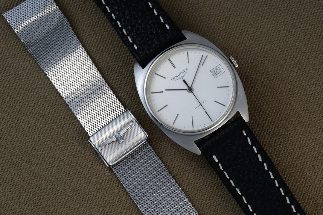 LONGINES gents Date 1980 vintage 情人节 礼物 男表 女表 中 - 男表/中性表 - 不锈钢 银色