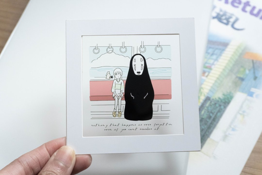 神隐少女 火车款 透明菲林明信片 幻灯片 电影 - 卡片/明信片 - 其他材质 