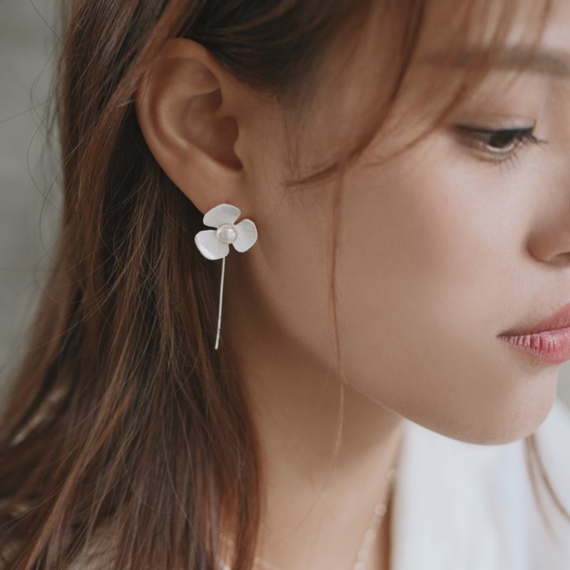 渲染力 - 纯银耳环 - 耳环/耳夹 - 纯银 银色