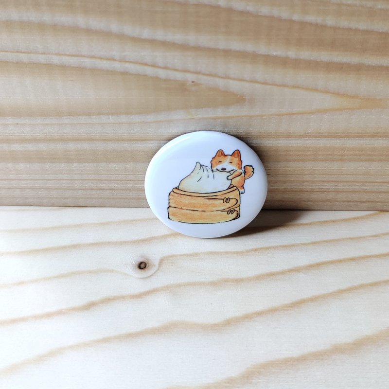 胸章/別針/徽章 - 小籠包狗狗 - 徽章/别针 - 其他材质 多色
