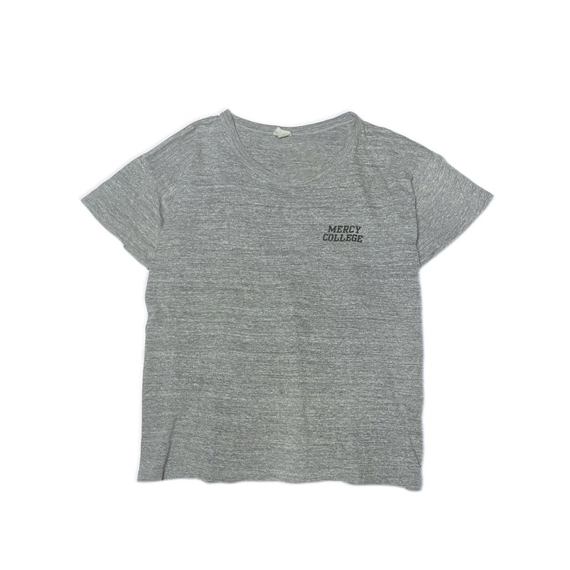 古着 70s Velva Sheen 纽约慈悲学院雪花T - 男装上衣/T 恤 - 棉．麻 灰色