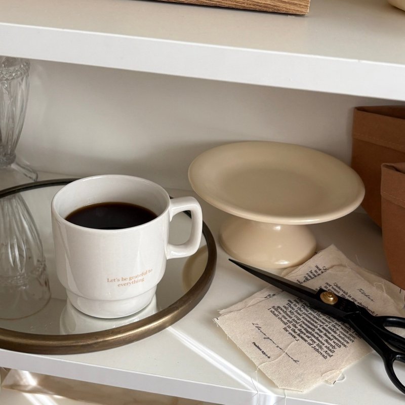 JIN CHA GOD-设计款马克杯 Let's be grateful to everything - 咖啡杯/马克杯 - 陶 