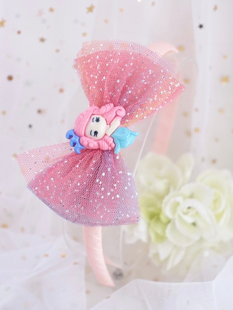 渐变色网纱头箍 儿童头箍 发箍 发饰 - 发带/发箍 - 其他材质 