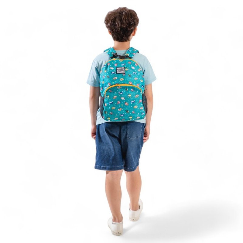 HUGGER儿童背包-A4大小/5-8Y(飞行工具/飞机直升机/热气球/飞行船 - 背包/袋子 - 尼龙 蓝色