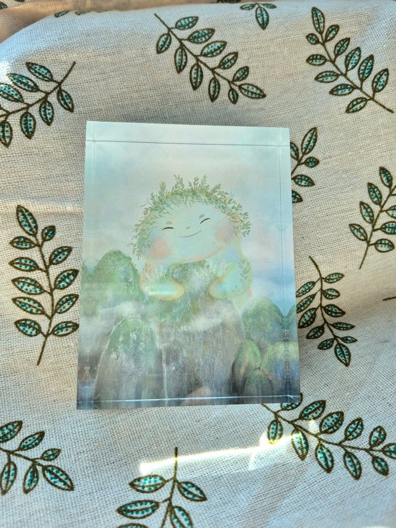 疗愈水晶画-圆圆山 - 摆饰 - 压克力 