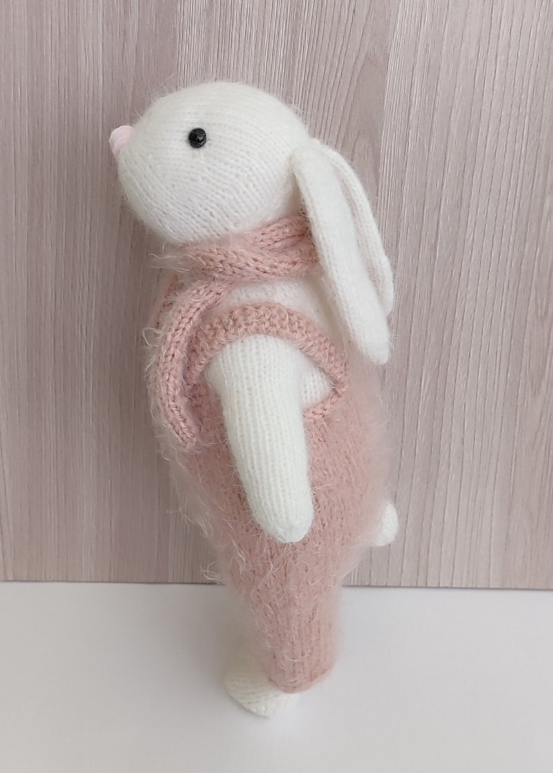 毛绒动物兔子毛绒玩具 - 玩具/玩偶 - 羊毛 白色