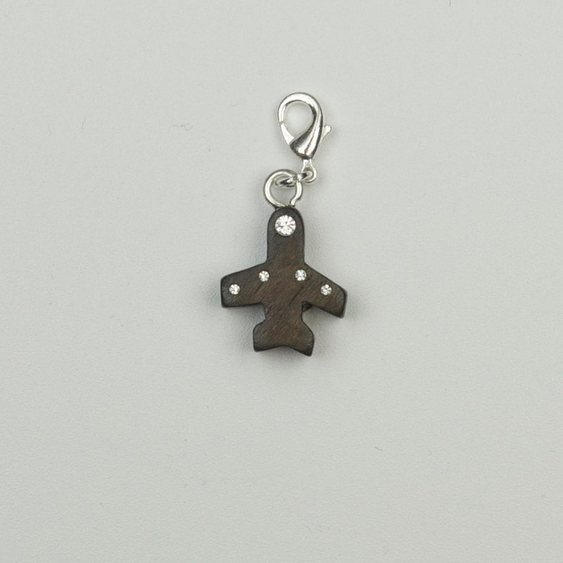 手工木制吊饰系列  旅人 飞机 吊饰  礼物订制 - 吊饰 - 木头 咖啡色