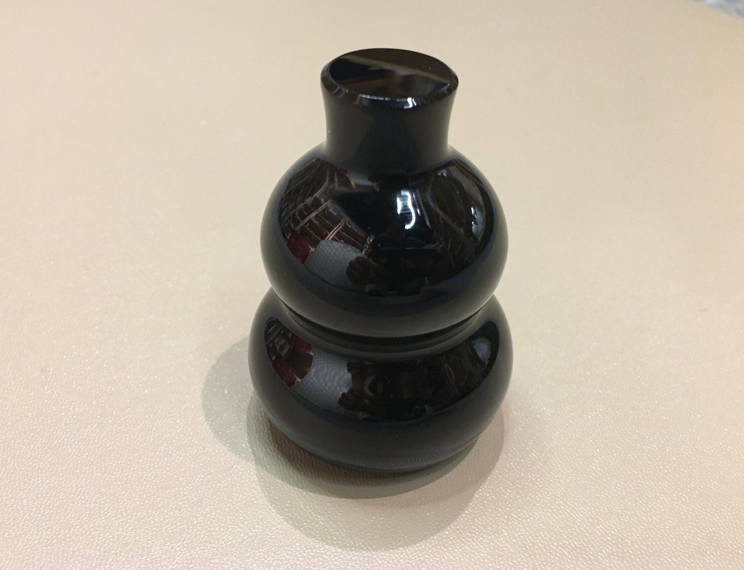 黑曜石葫芦 - 可吸入附近的杂气或负性能量 - 摆饰 - 水晶 