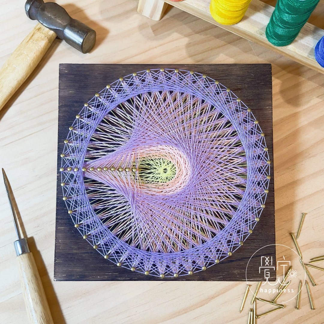 Stringart 艺术创作品 - 摆饰 - 其他材质 多色