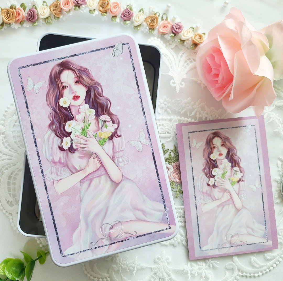 艾芙琳铁盒+三月样品包组合 - 贴纸 - 其他材质 