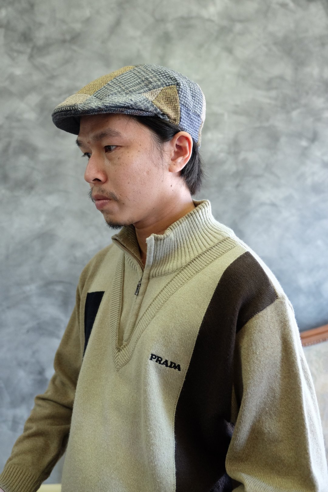 Traditional Irish Tweed Patchwork Flat Cap - 帽子 - 羊毛 