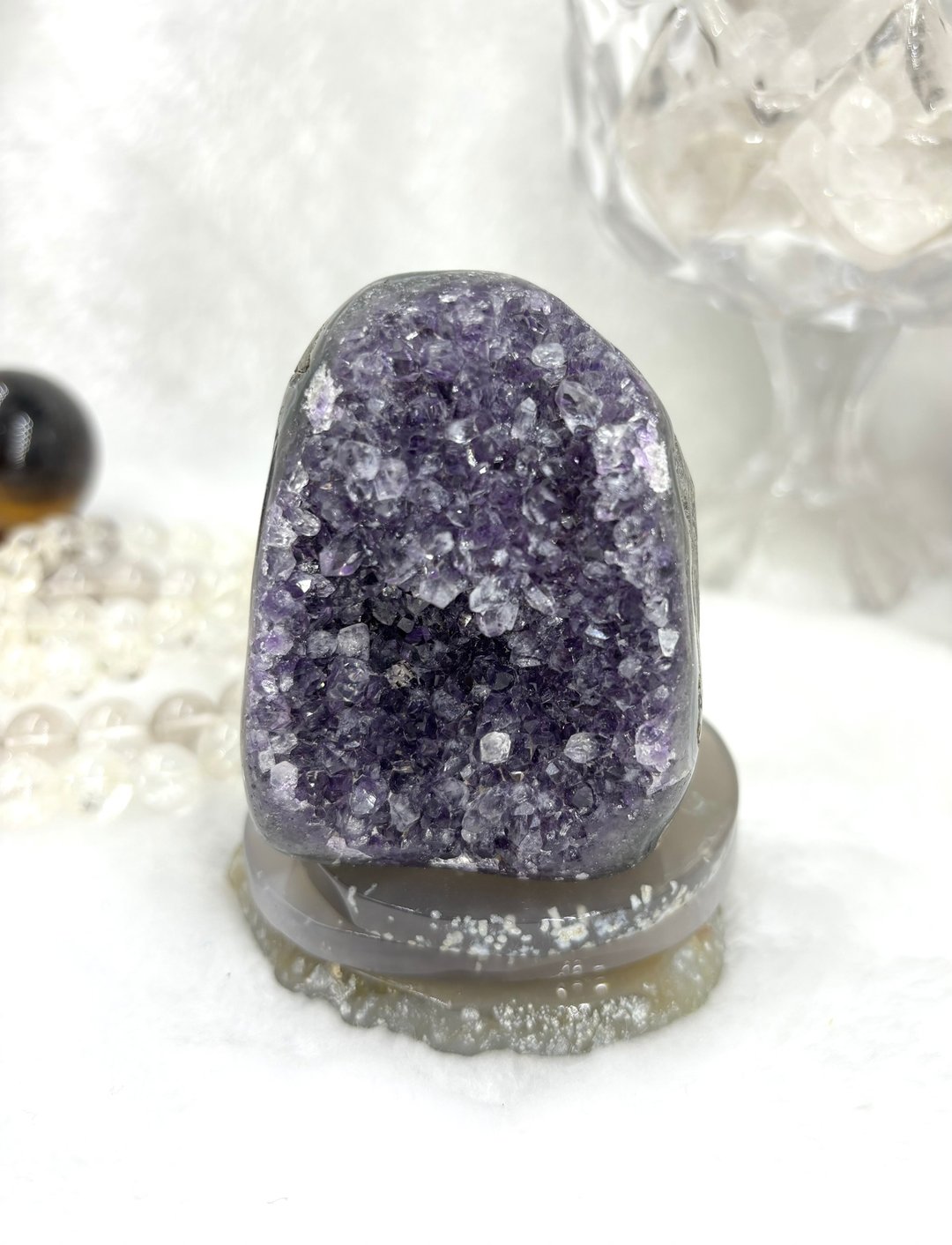 *自然馈赠 + 灵性* 天然巴西紫水晶摆件 Natural Amethyst - 摆饰 - 水晶 紫色