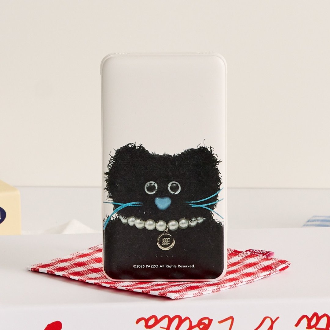PARIS PETS ELLIE黑猫猫双线快充10000mAh行动电源 - 充电宝/传输线 - 塑料 多色