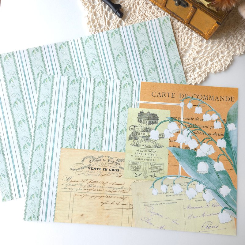 铃兰原创插画设计纸1 - 纸盒/包装盒 - 纸 绿色