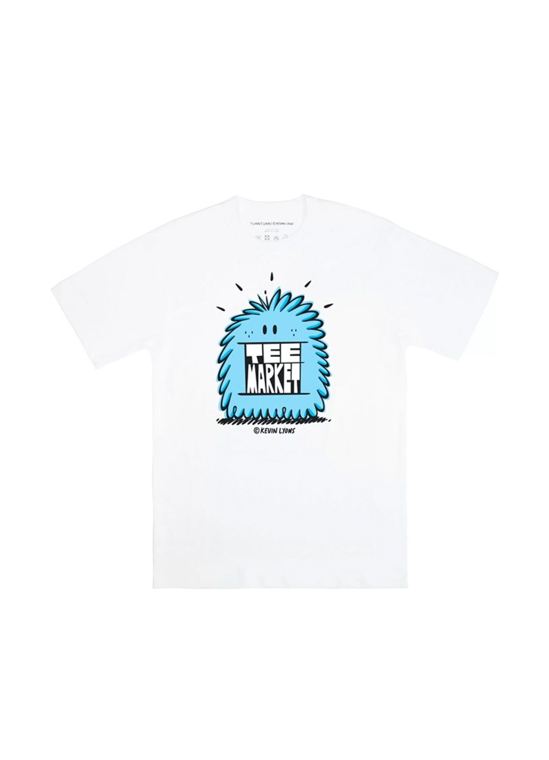 团团 x Kevin Lyons 小怪兽国际联名棉质T-shirt - 女装 T 恤 - 棉 白色