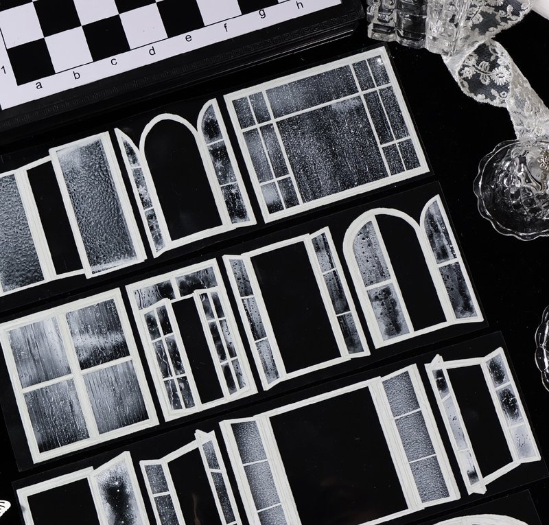 雪霁之窗 PET 纸胶带 10米卷 - 纸胶带 - 其他材质 多色