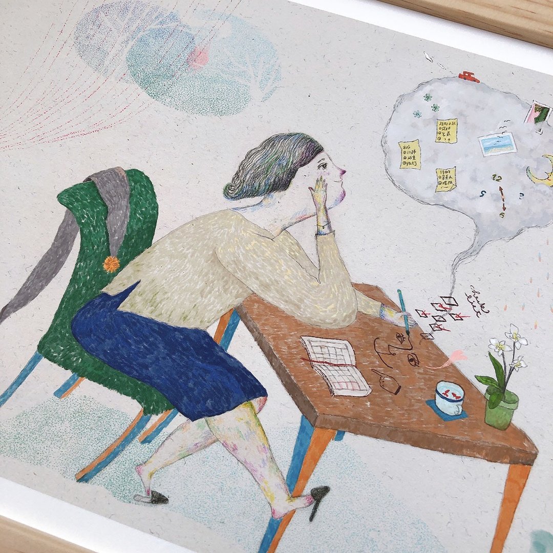 艹方作品 计划中 葡萄牙双年展入选作品 复制画 画作 - 海报/装饰画/版画 - 纸 卡其色