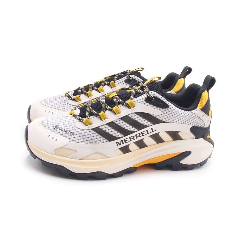 MERRELL MOAB SPEED 2 GORE-TEX抗撕裂防水登山健行鞋 男鞋-黑黄 - 男款运动鞋/球鞋 - 其他材质 