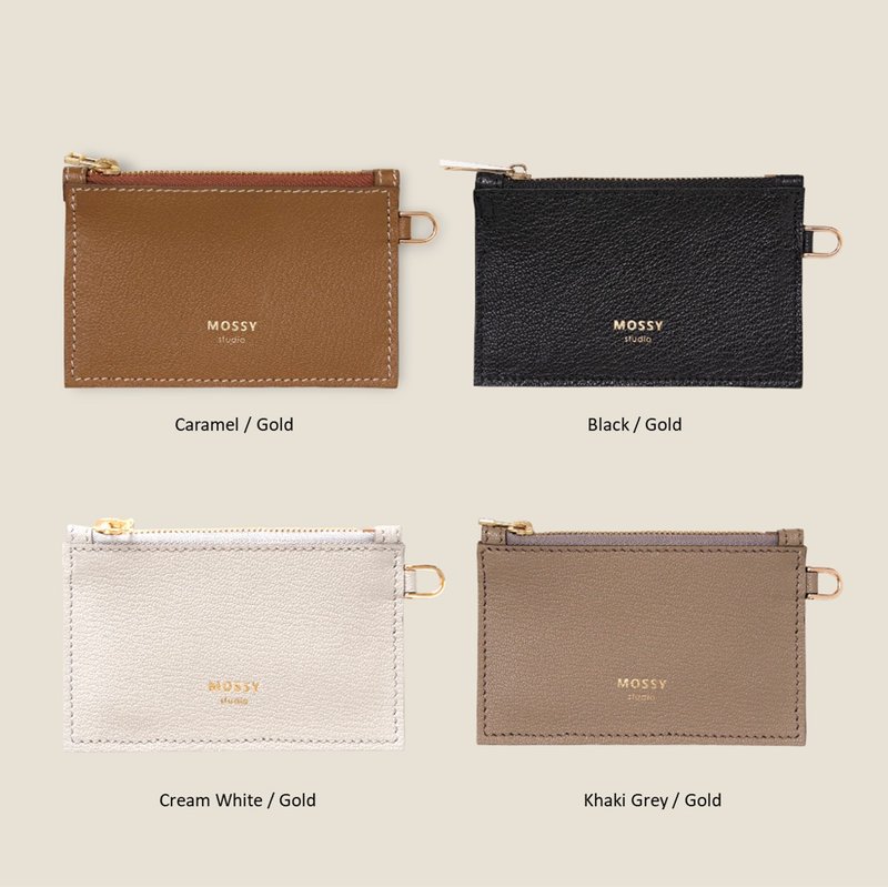 Comodo Wallet - 山羊皮真皮超薄零钱包 / 卡包 第一代 - 零钱包 - 真皮 白色