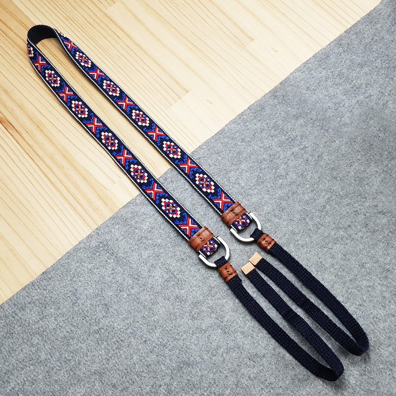 【换季特卖】【Off-season sale】相机背带 包包背带 相机带 织带 - 挂绳/吊绳 - 其他人造纤维 蓝色