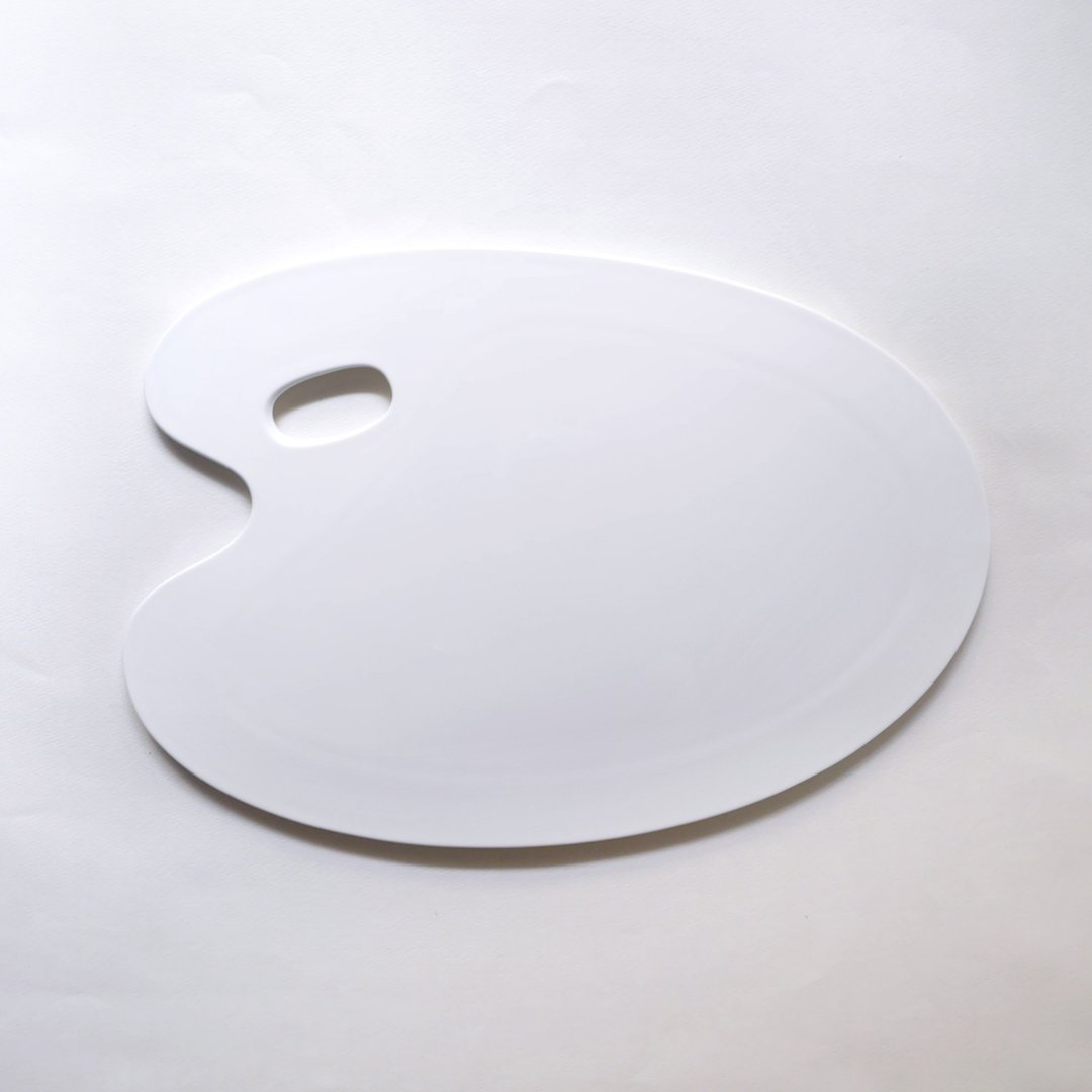 Buffet 纯白调色板造型盘(40cm) - 托盘/砧板 - 瓷 白色