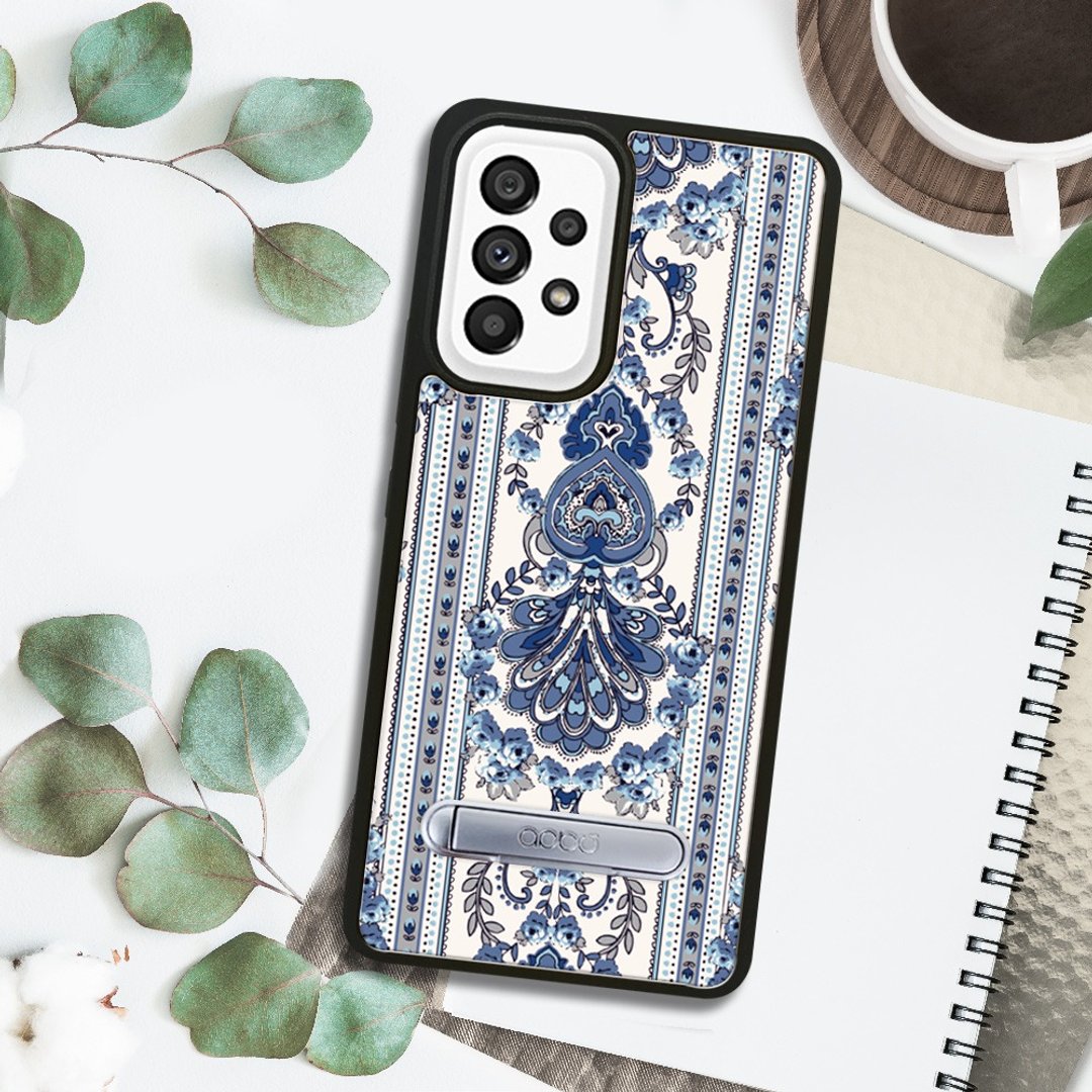 Samsung A55/A54/A35/A34/A25 5G 减震立架手机壳-巴洛克蓝 - 手机壳/手机套 - 其他材质 多色