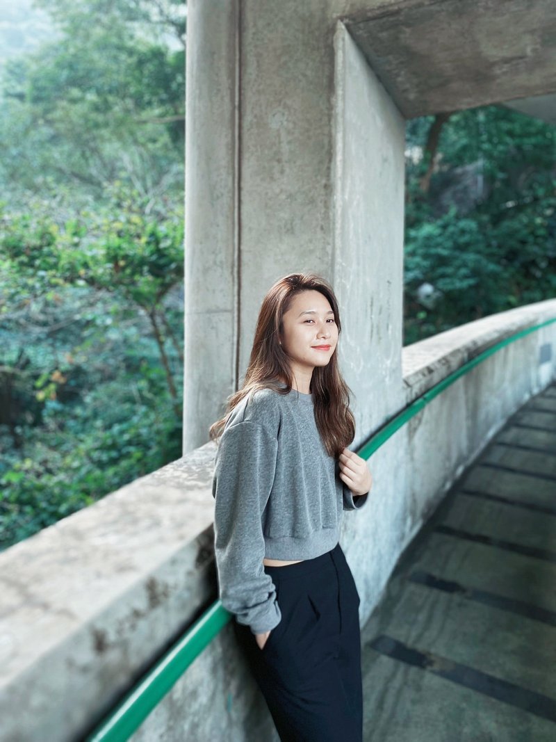 Oyster-shell sweater 环保蚝壳卫衣 (回收蚝壳胶樽再造) - 中性连帽卫衣/T 恤 - 环保材料 灰色