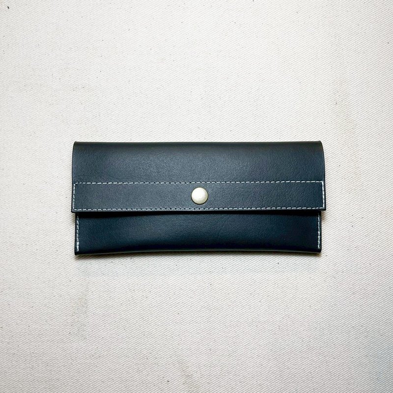 植鞣革长夹_钞票夹_黑 - 皮夹/钱包 - 真皮 黑色