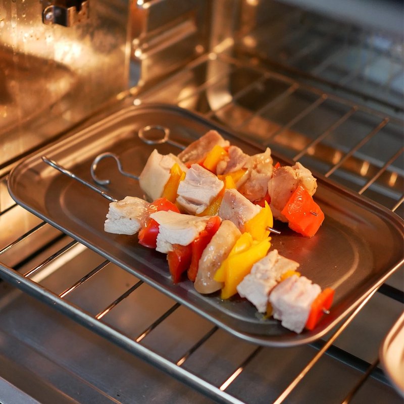 钛餐盘│纯钛小方盘1入 (小砧板/托盘/盘子/点心/烤肉/烤盘) - 托盘/砧板 - 其他金属 银色