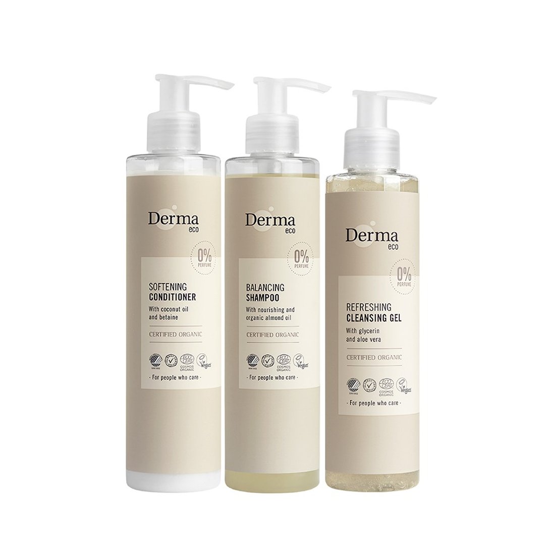 Derma 大地 Eco 滋润洁净3入组 - 润发用品 - 其他材质 白色