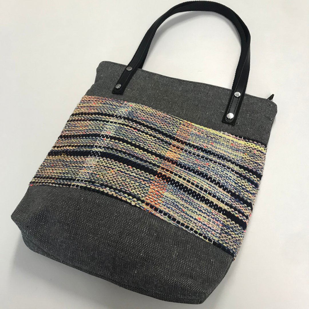 手工织布文件袋/肩背包/tote bag - 侧背包/斜挎包 - 棉 多色